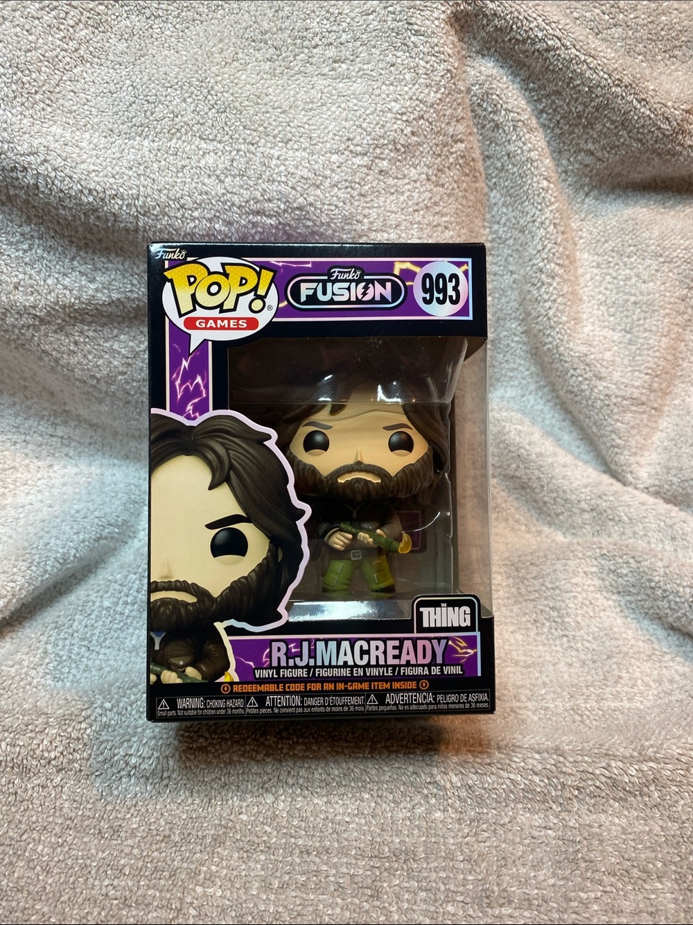 Funko Pop! Games Fusion R.J. MacReady Vinyl Figure - Purple, Green, Black